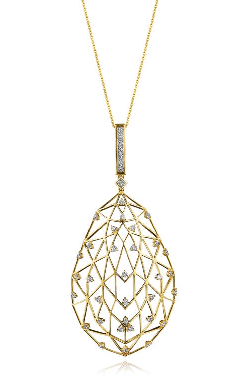 Hueb Estelar Diamond Pendant Necklace In Yellow Gold
