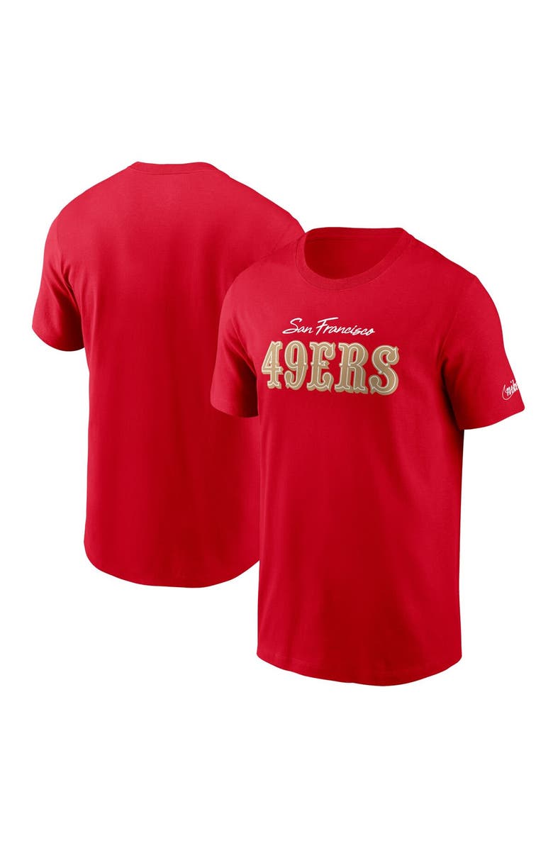 Nike Men's Nike Scarlet San Francisco 49ers Essential Cotton T-Shirt, Main, color,