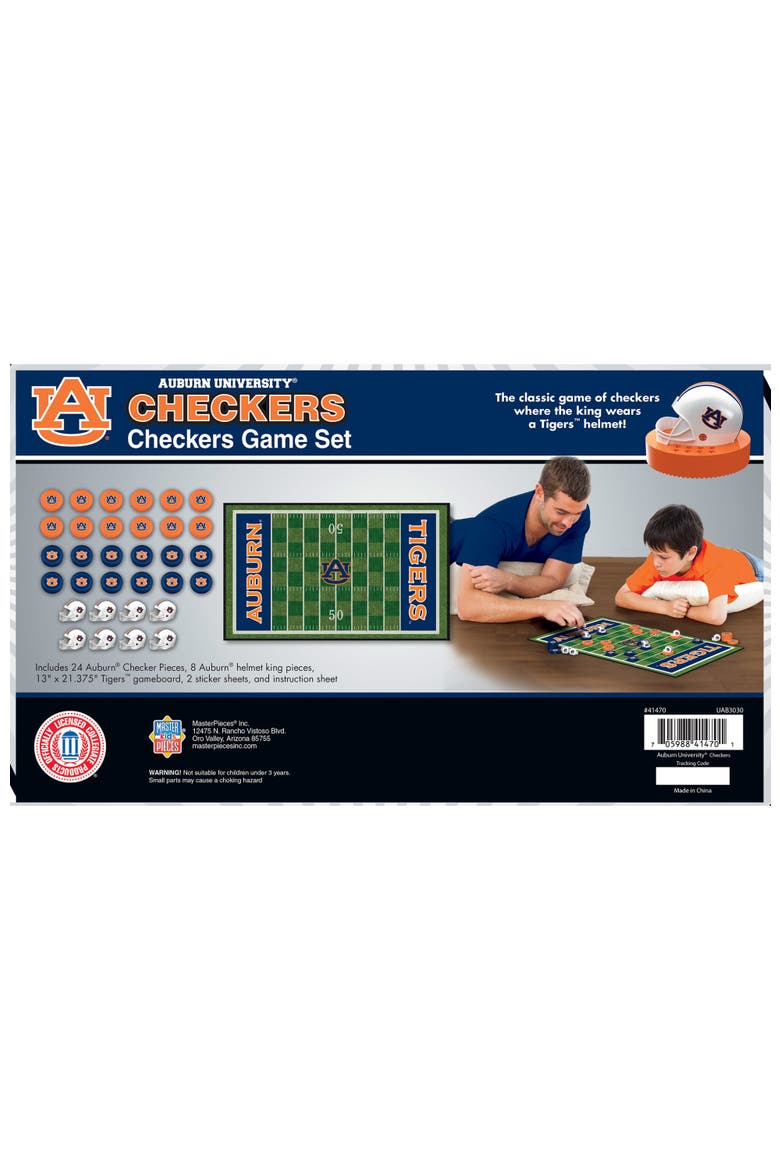 Auburn Tigers Checkers Board Game, Alternate, color, Multicolor