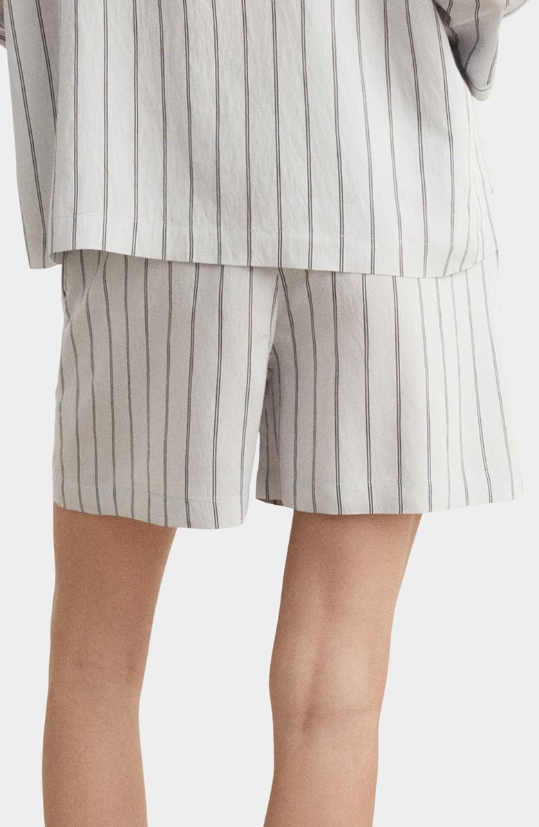 MANGO Stripe Pajama Shorts, Alternate, color, 