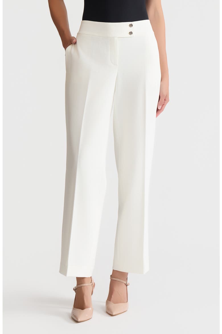 Flat Front Wide Leg Pants, Main, color, VANILLA ICE