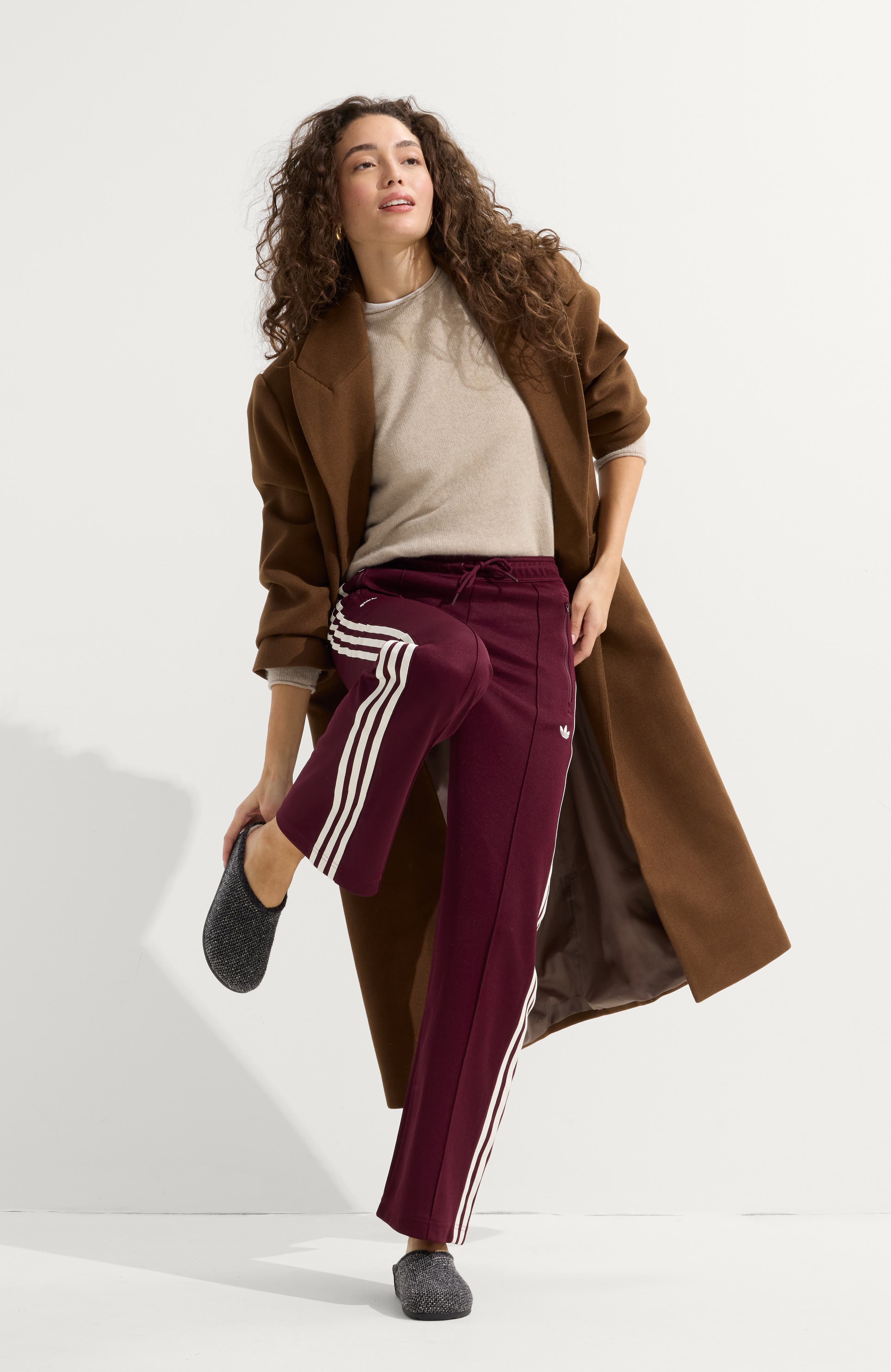 Rothy's The Cozy Clog, Alternate, color, Black Sesame Bouclé