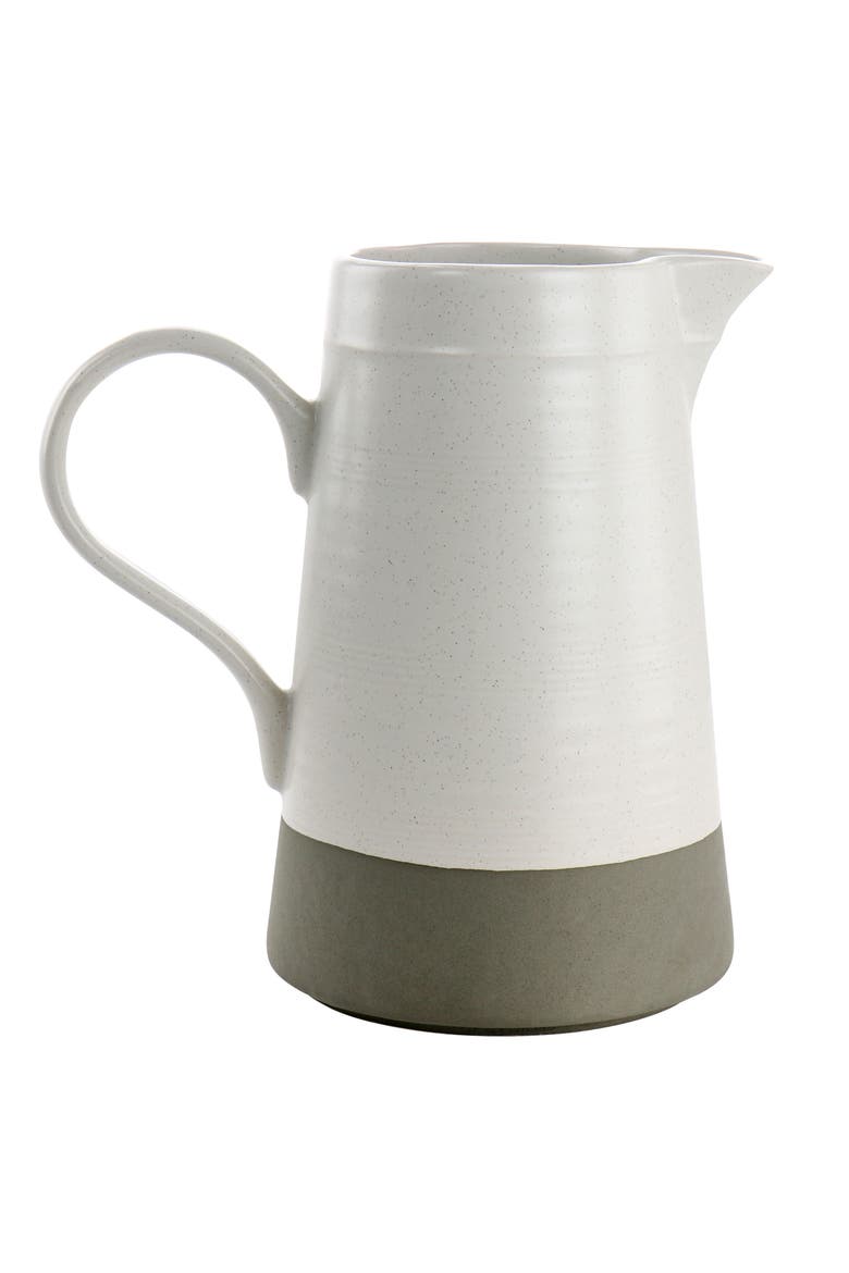 Milbrook Large 60oz Serving Pitcher in Off-White, Main, color, Off-White