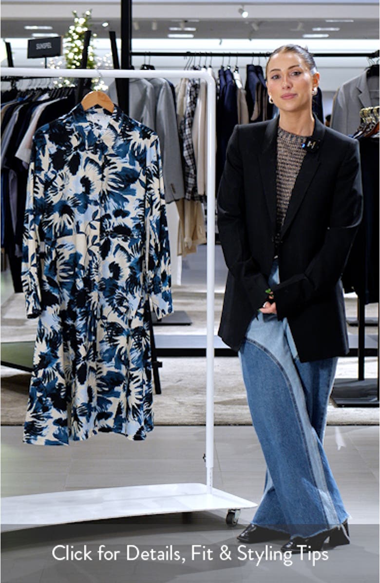 Nadia Long Sleeve Button Front Dress, sales video thumbnail