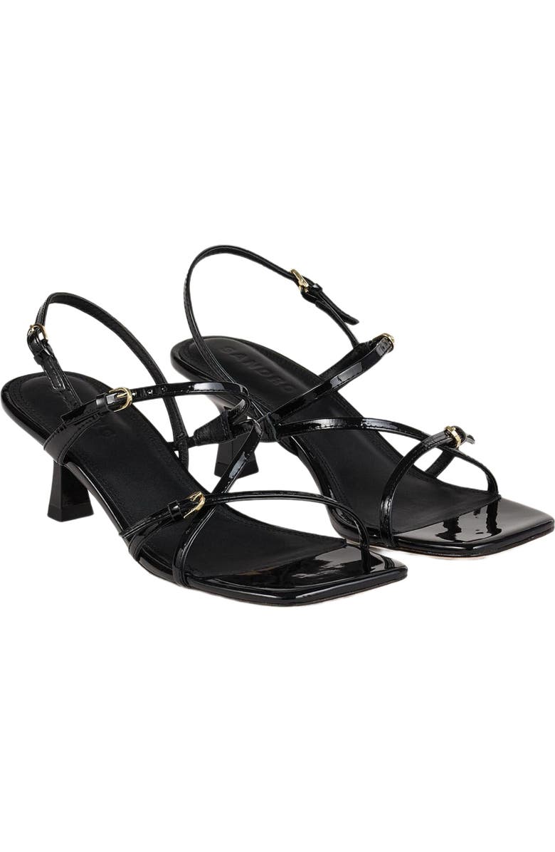 SANDRO Sandals with straps, Alternate, color, Black