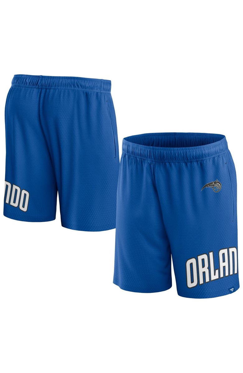 FANATICS Men's Fanatics Branded Blue Orlando Magic Free Throw Mesh Shorts, Main, color, Blue