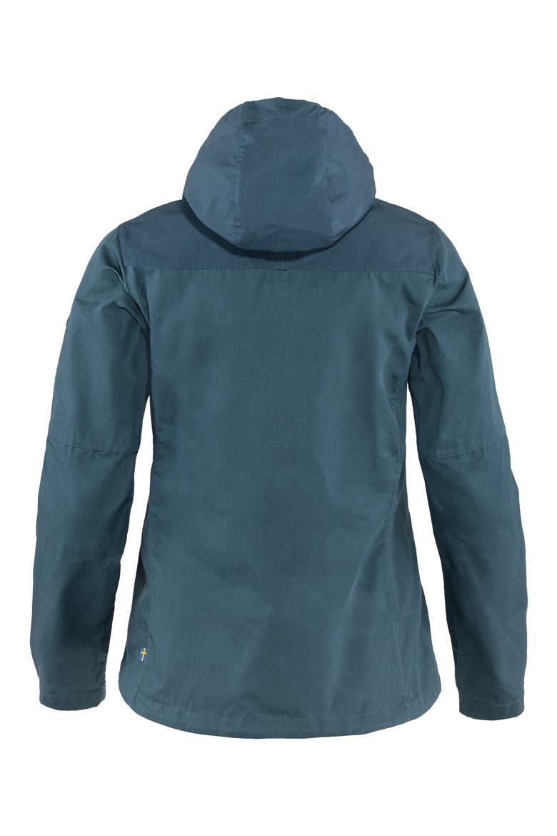 'Stina' Hooded Water Resistant Jacket, Alternate, color, INDIGO BLUE