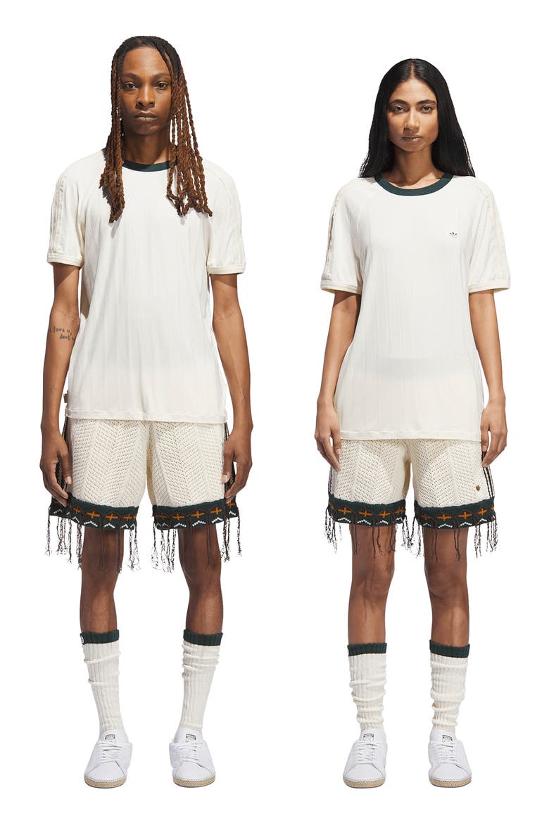 Tasseled Cotton Blend Knit Shorts | Nordstrom