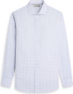 Bugatchi Axel Shaped Fit Check Button-Up Shirt