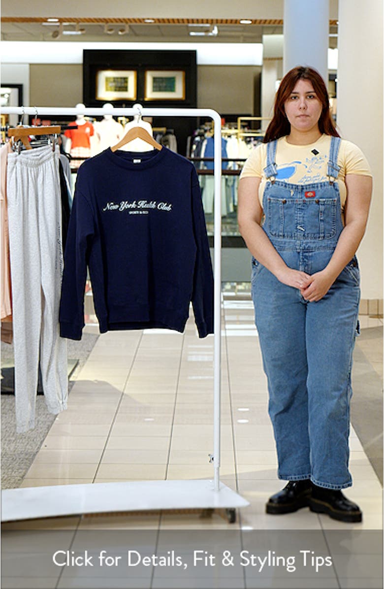 New York Health Club Graphic Sweatshirt, sales video thumbnail