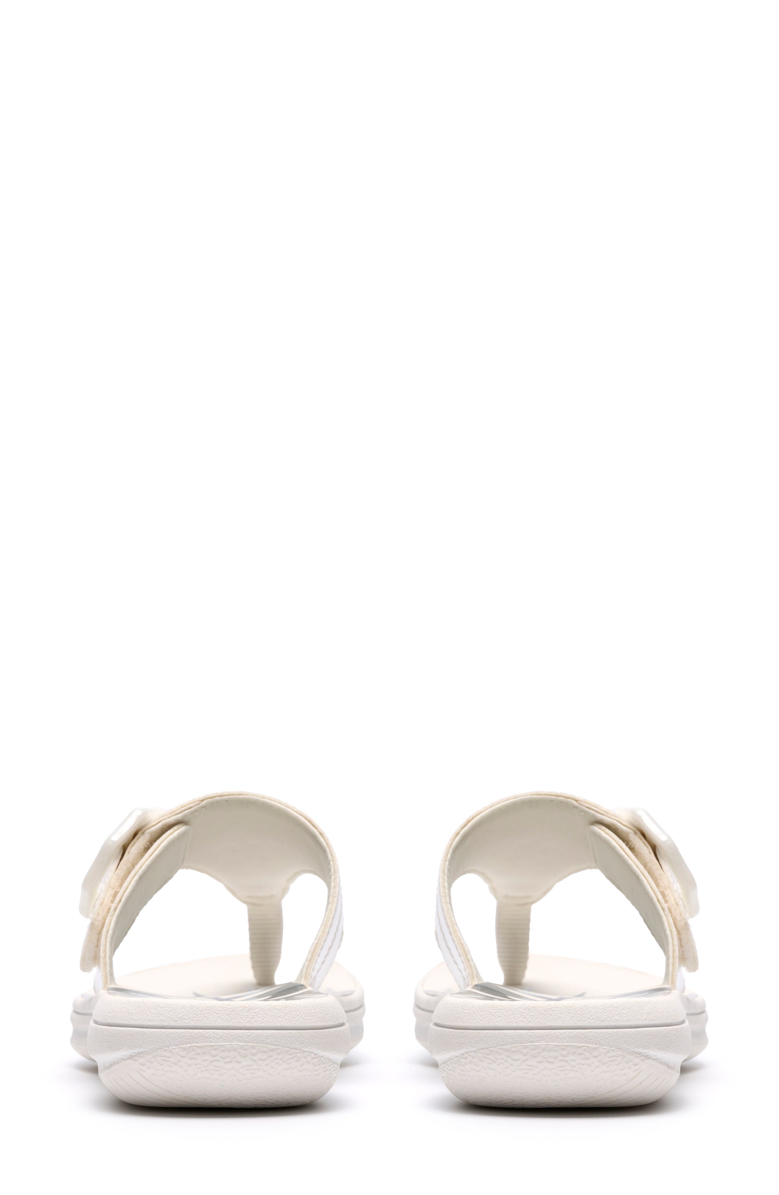 Clarks<sup>®</sup> Breeze Cove Flip Flop, Alternate, color, White Patent