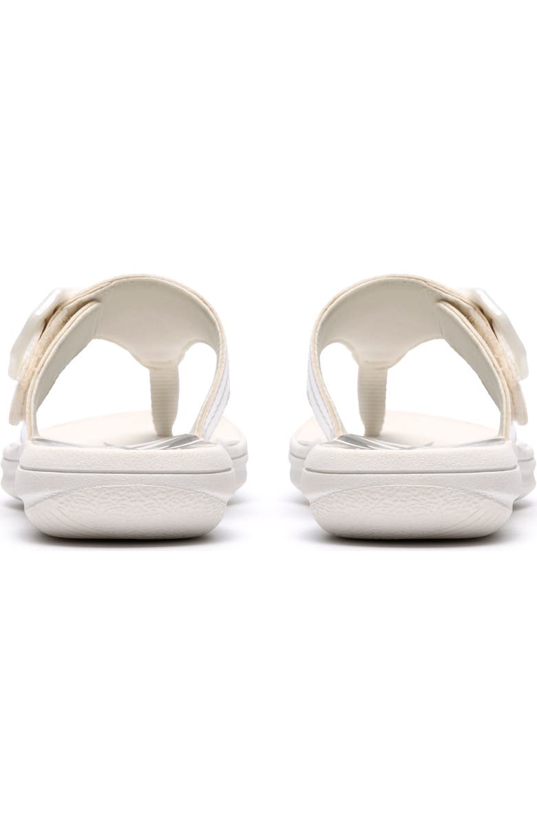 Clarks<sup>®</sup> Breeze Cove Flip Flop, Alternate, color, White Patent