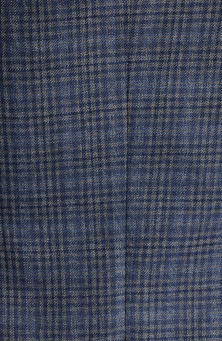 Peter Millar Flynn Classic Fit Plaid Wool Sport Coat, Alternate, color, Grey