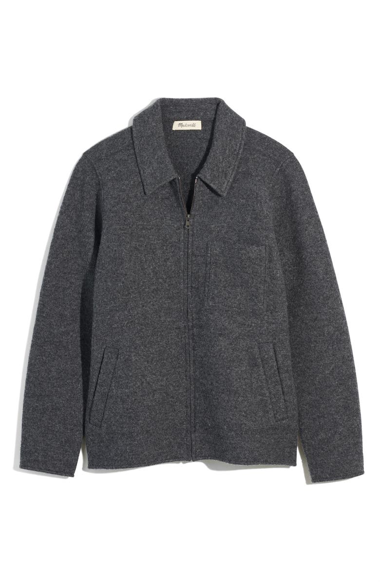 Madewell Boiled Wool Chore Jacket, Alternate, color, 