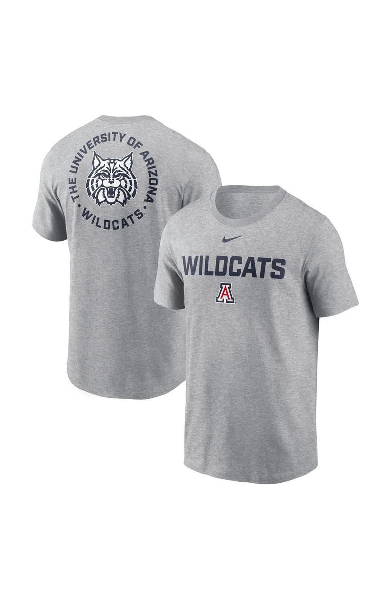 Nike Men's Nike Heather Gray Arizona Wildcats Campus 2-Hit T-Shirt, Main, color, 
