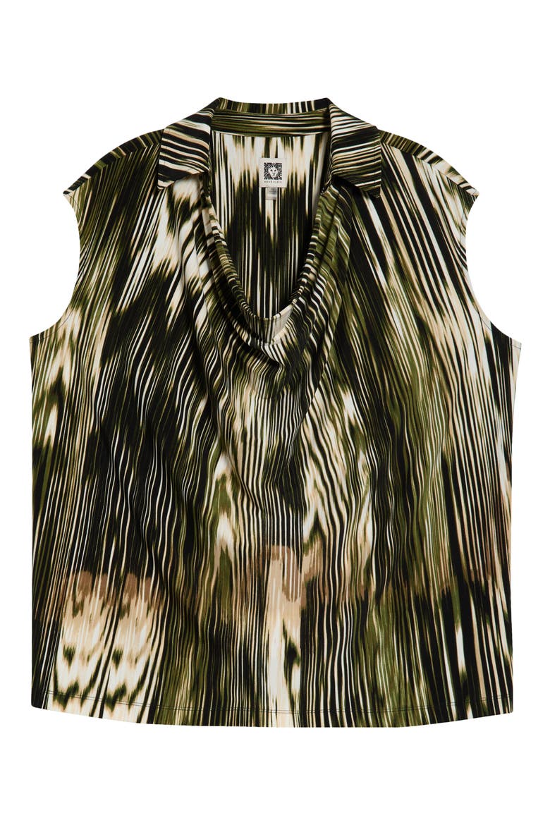 Extended Shoulder Cowl Neck Top, Alternate, color, BAY LEAF MULTI