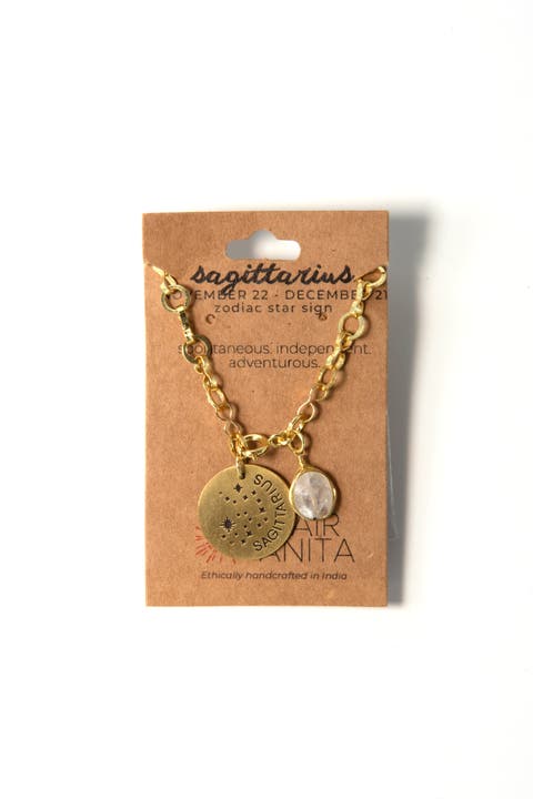 Zodiac Star Sign Necklace - Sagittarius