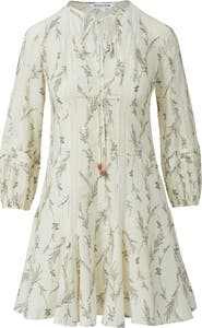 Veronica Beard Ollian Floral Cotton & Silk Minidress