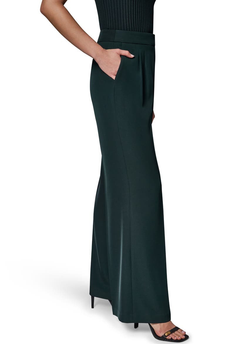 High Waist Wide Leg Pants, Alternate, color, BLK FOREST