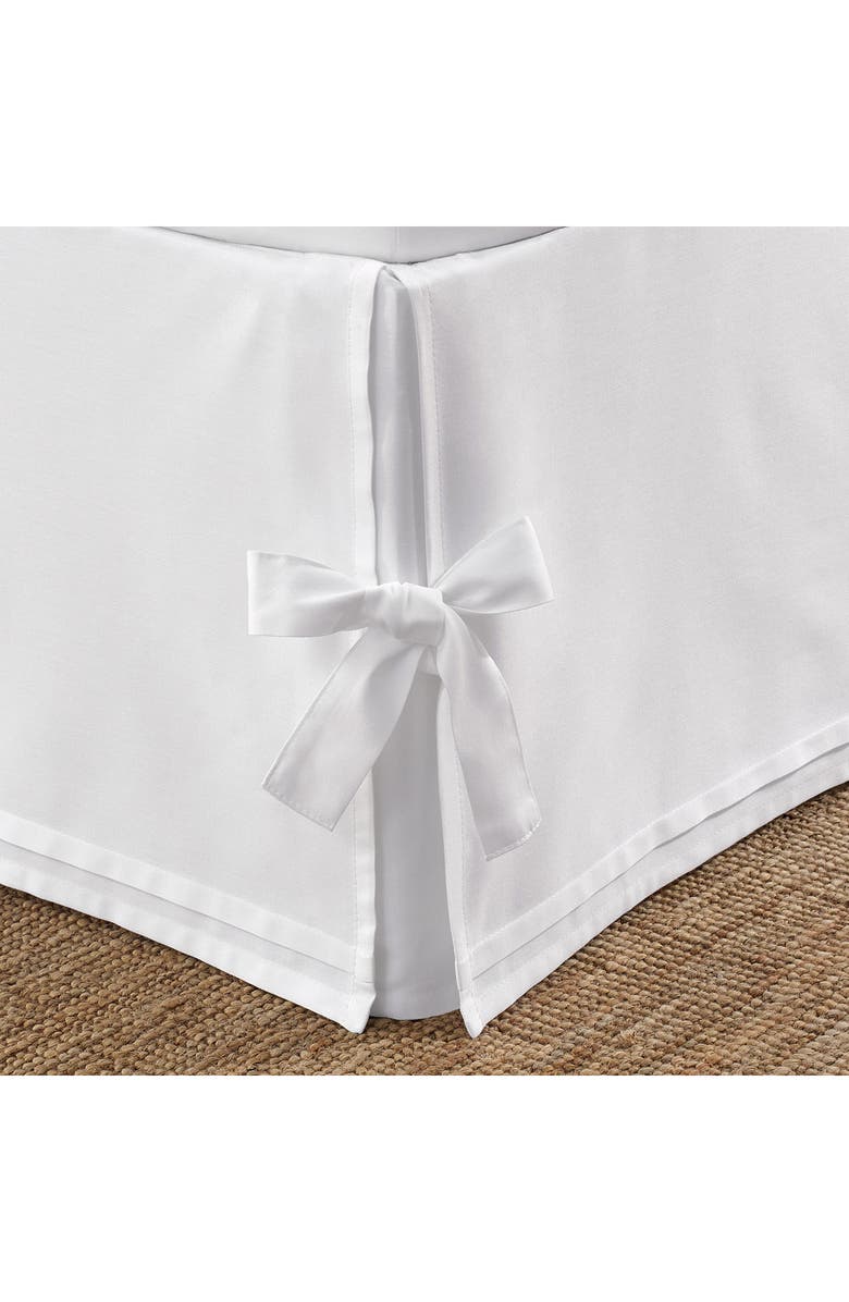 Laura Ashley Corner Tie Ruffled Bedskirt, Alternate, color, White