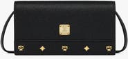 MCM Large Pina Crossbody Wallet in Studded Calfskin