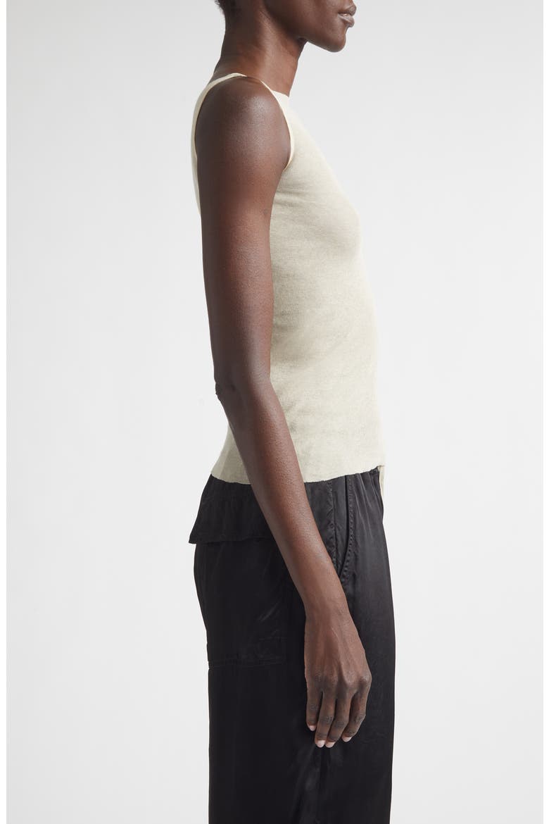 Raw Edge Cotton Tank, Alternate, color, SAND