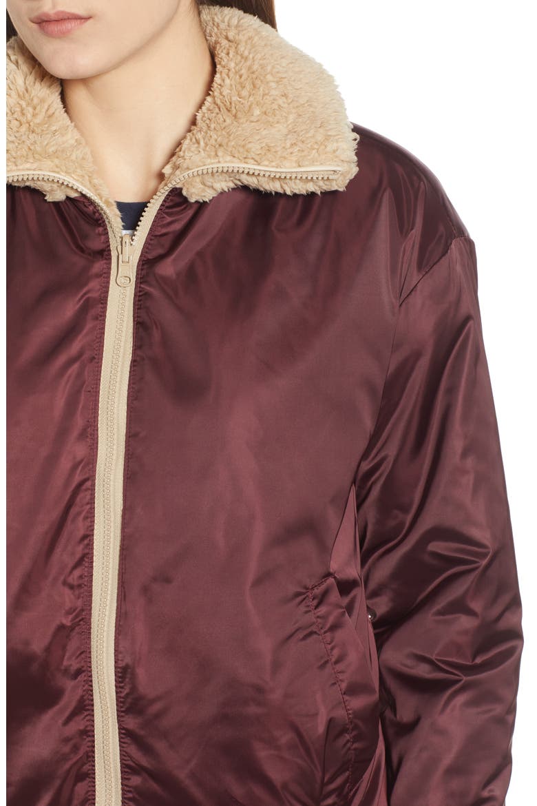 Reversible Teddy Jacket, Alternate, color, TAN BURRO