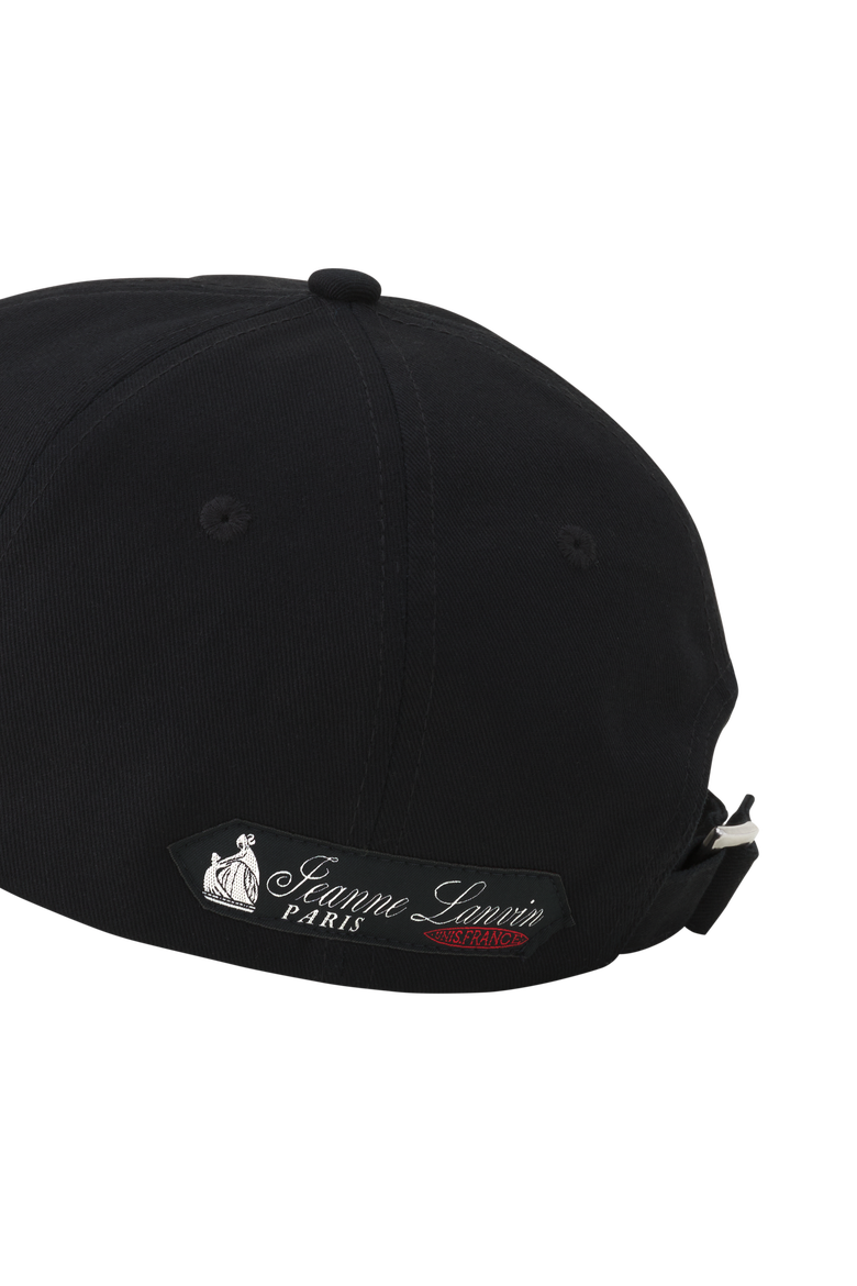 Label Cotton Cap, Alternate, color, Black