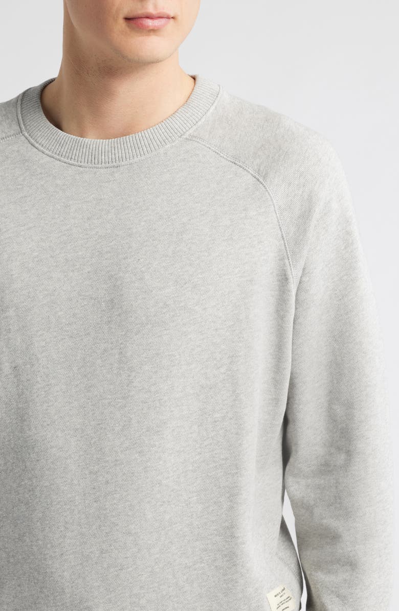 MERZ B SCHWANEN Retro Fleece Lightweight Sweatshirt, Alternate, color, Grey Melange