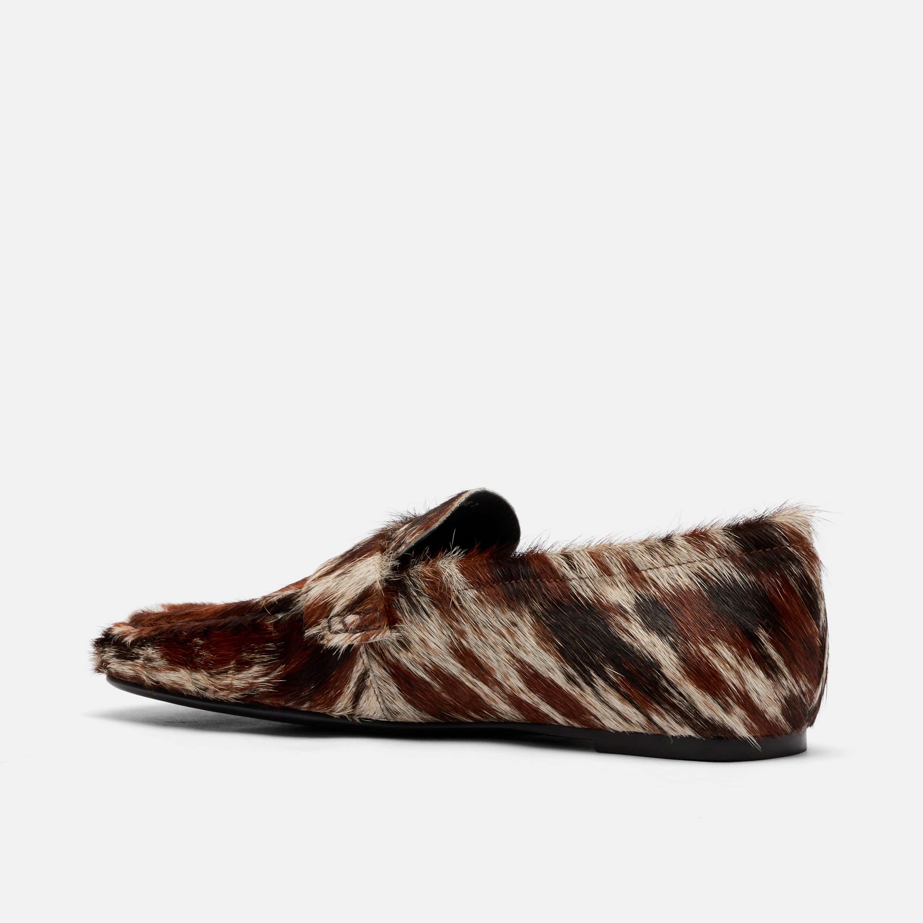 MARC NOLAN Jane Leather Square-Toe Slip-On Loafers, Alternate, color, Dark Horse