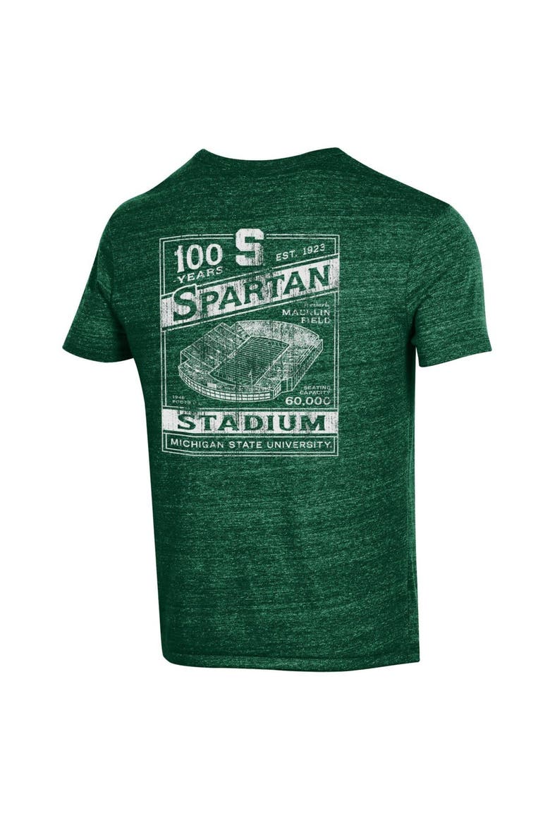 Men's Champion  Green Michigan State Spartans 100th Anniversary Spartan Stadium T-Shirt, Alternate, color, Green