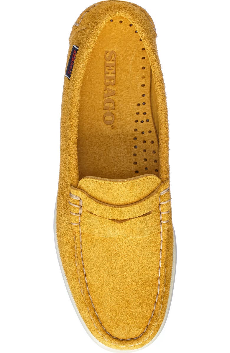 Sebago Dan Boat Roughout Penny Loafer, Alternate, color,