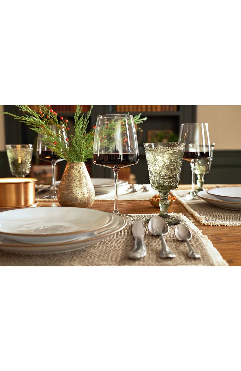 Fortessa Debutante Set of 6 Goblet Glasses, Alternate, color, Smoke Gray