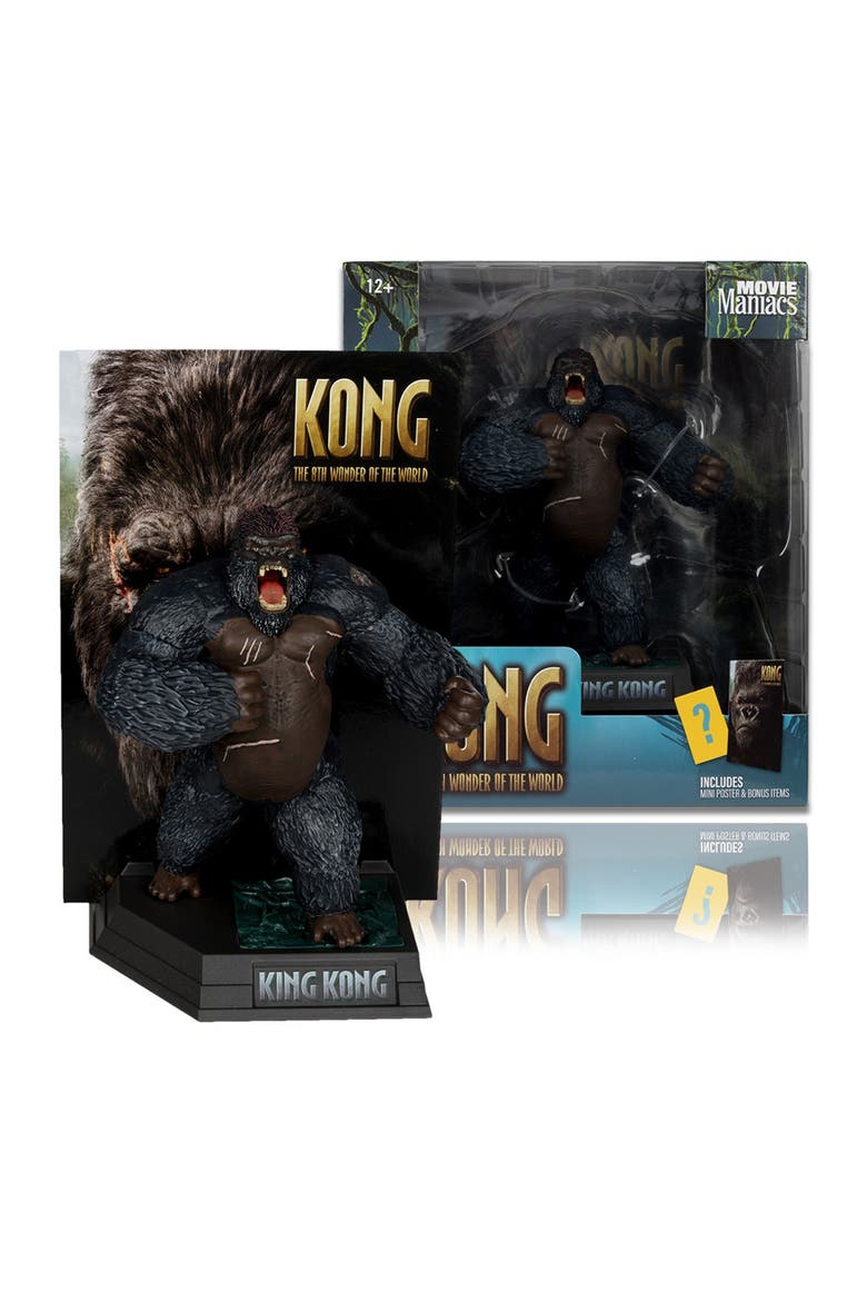 King Kong (Movie Maniacs Kong) 6 inch McFarlane Posed Figure, Main, color, Multi-Color