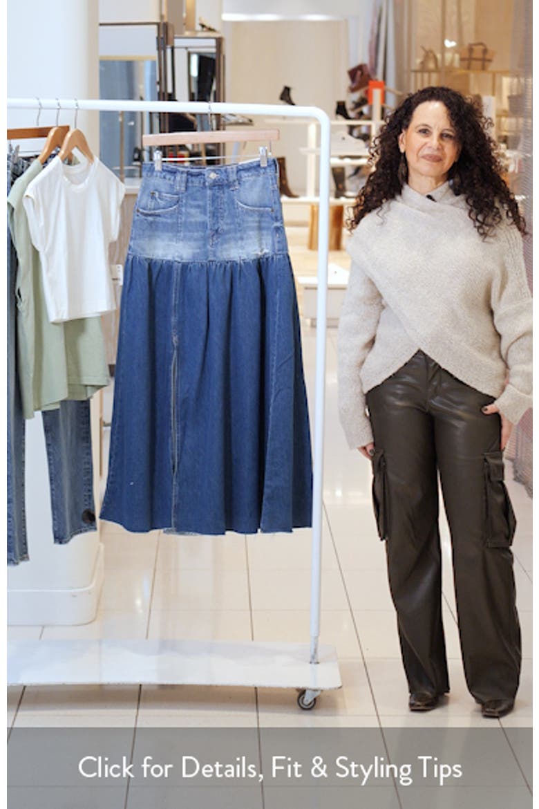 Good Company Mixed Denim Maxi Skirt video