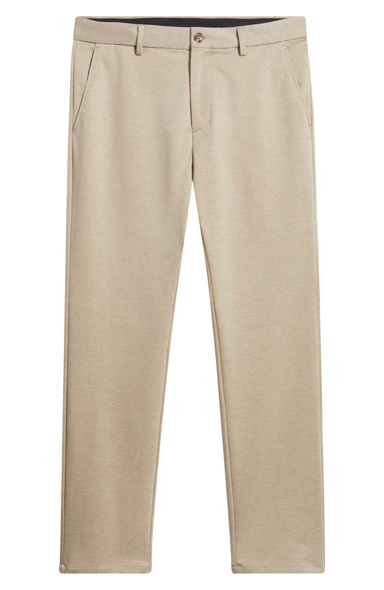 Johnston & Murphy XC Flex<sup>®</sup> Pinnacle Flat Front Dress Pants, Alternate, color, Tan Twill