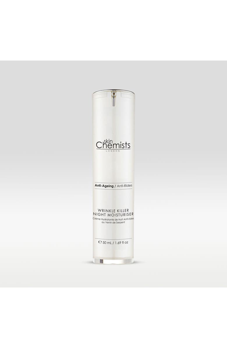SKINCHEMISTS Wrinkle Killer Anti-Ageing Night Moisturiser 50ml, Main, color, White