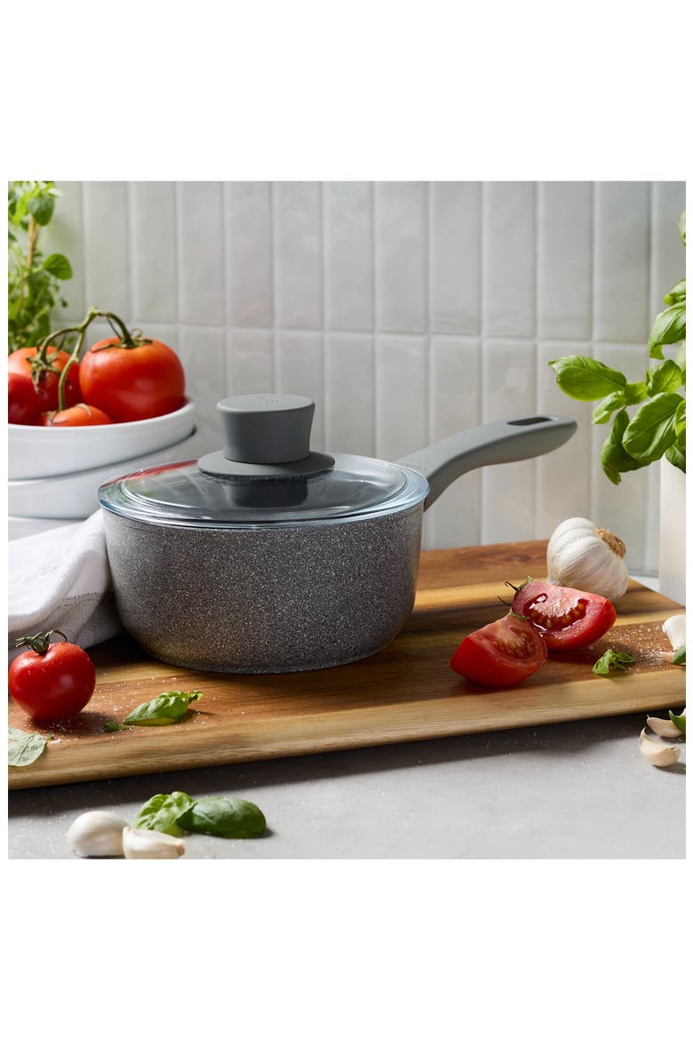 Parma Plus 1.5-Quart Saucepan with Lid, Alternate, color, GREY