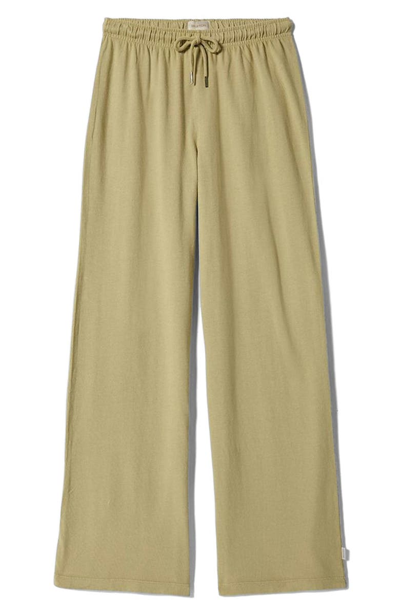 Brixton Carefree Organic Cotton Wide Leg Lounge Pants, Alternate, color, Elm