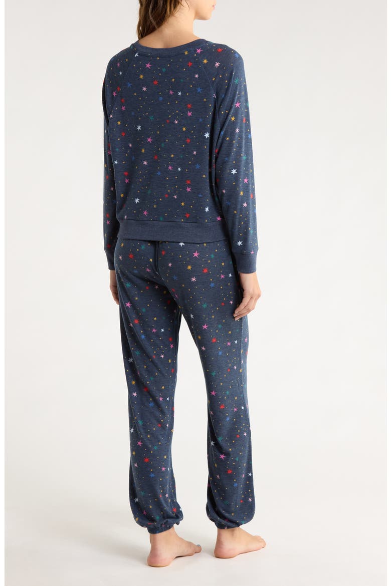 Star Seeker Brushed Jersey Pajamas, Alternate, color, SUPERNOVA STARS