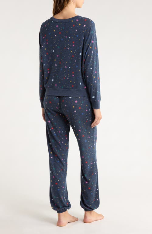 Honeydew Star Seeker Brushed Jersey Pajamas In Blue