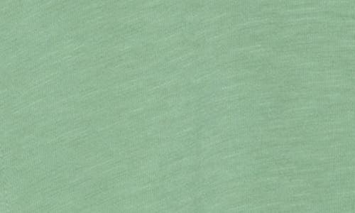 14th & Union Short Sleeve Slub Cotton Button-down Shirt In Green Shale
