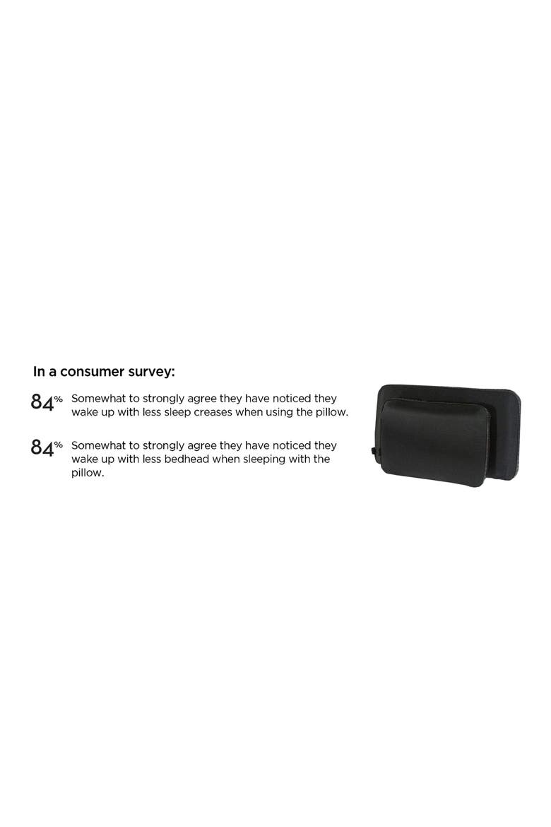 Trisilk™ Pillow, Alternate, color, MIDNIGHT BLACK