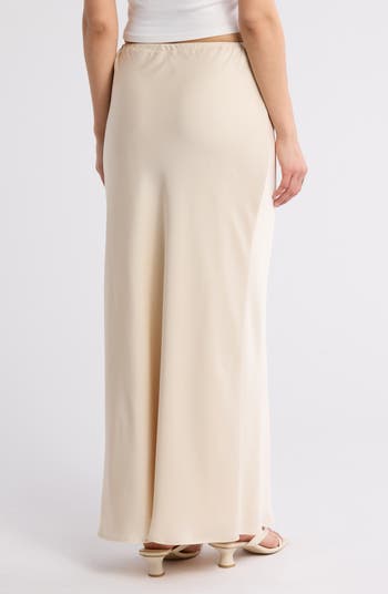 Satin Bias Maxi Skirt
