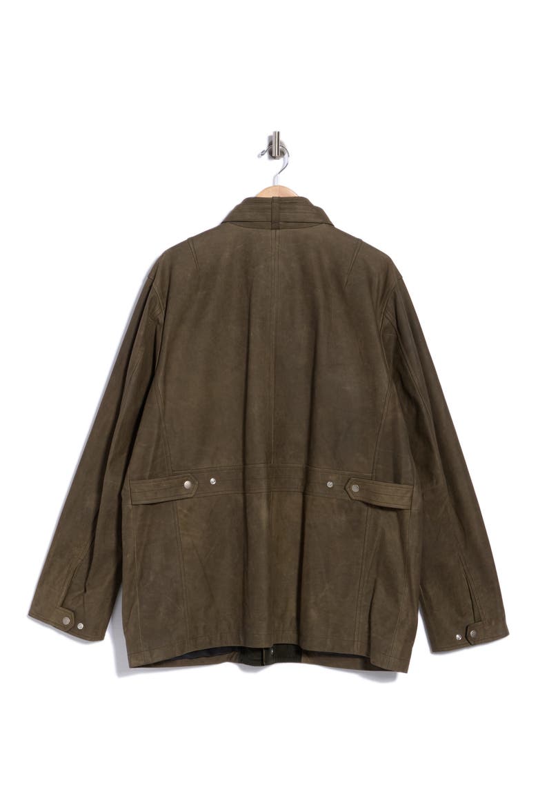 Penton Suede Moto Jacket, Alternate, color, ARMYGRN