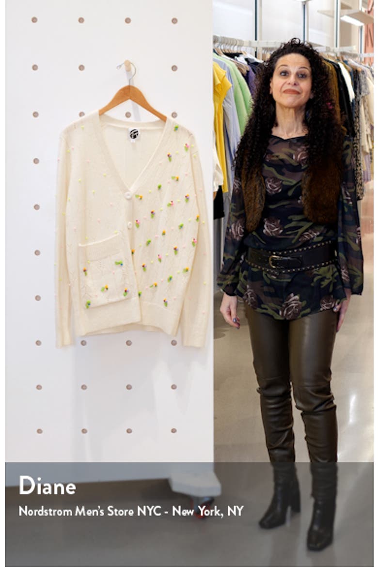 Rosie Grandpa Oversize Wool Cardigan video
