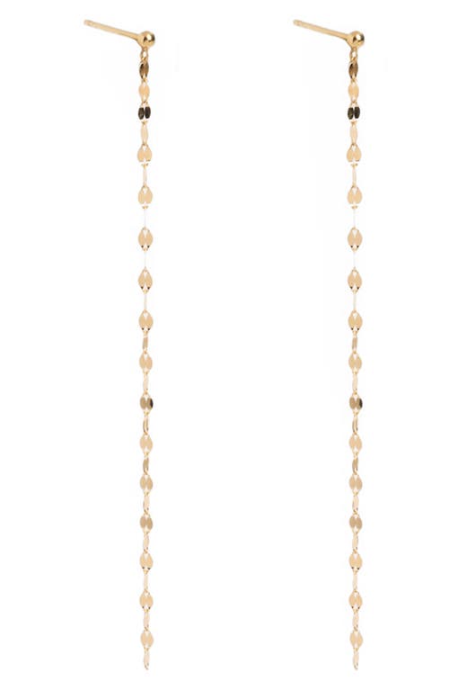 Local Eclectic Linear Drop Earrings In Gold