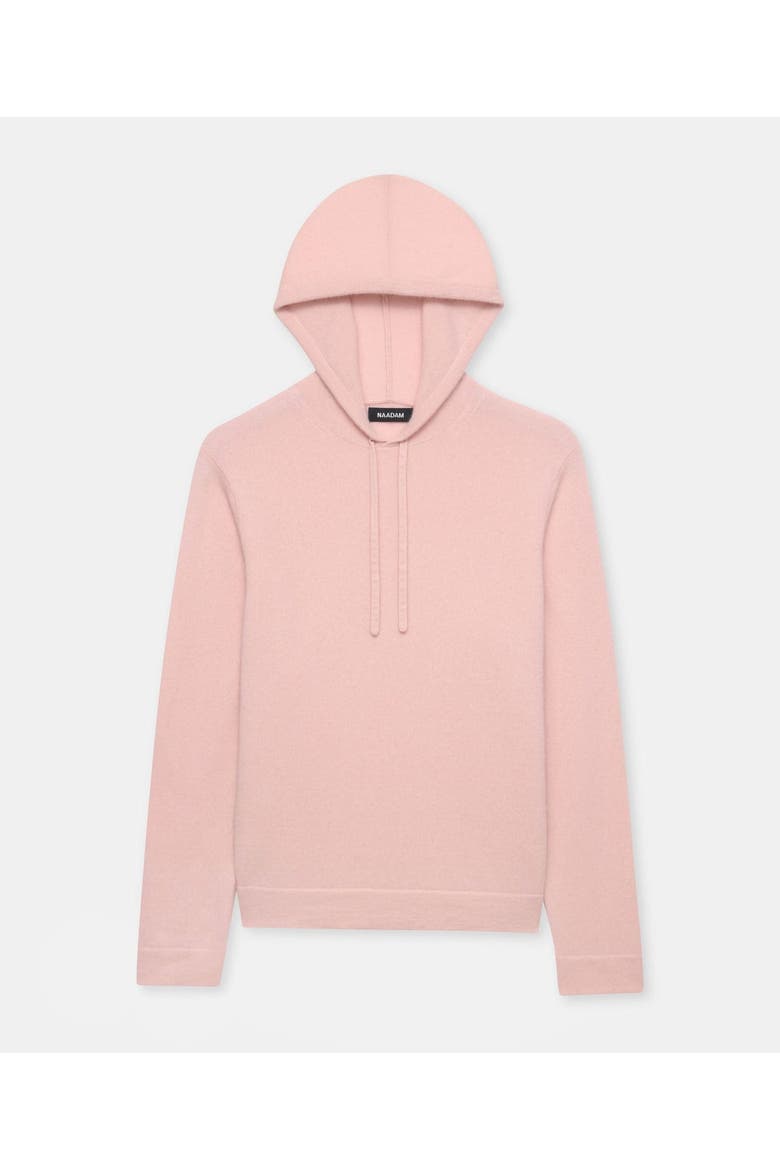 Signature Cashmere Hoodie, Alternate, color, Peony