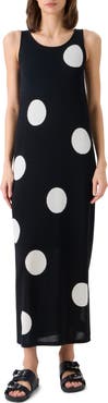 Akris punto Polka Dot Intarsia Sweater Dress