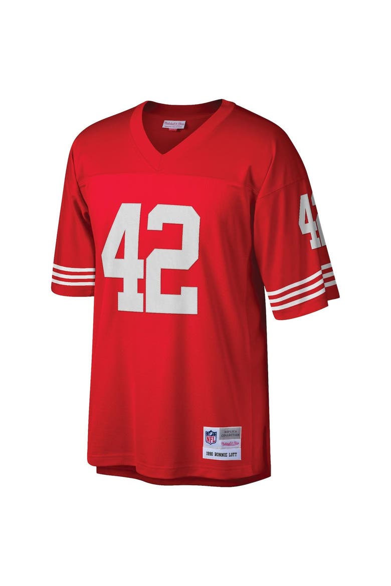 Men's Mitchell & Ness Ronnie Lott Scarlet San Francisco 49ers Legacy Replica Jersey, Alternate, color, Scarlet
